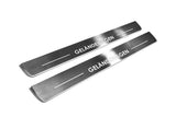LED door sill plates Mercedes G-Class W464 2018+ in stainless steel with Geländewagen logo