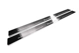 stainless steel LED door sill plates with Mercedes CLK W209 2001+ with Mercedes-Benz logo