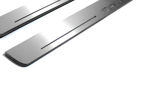 Illuminated LED Door Sill Tread Plates Kia Sportage IV 2015-2022 With Sportage Logo KIA Led Door Sills opdesign