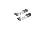 stainless steel LED door sill plates with Chrysler 200 II 2015+ with 200 logo
