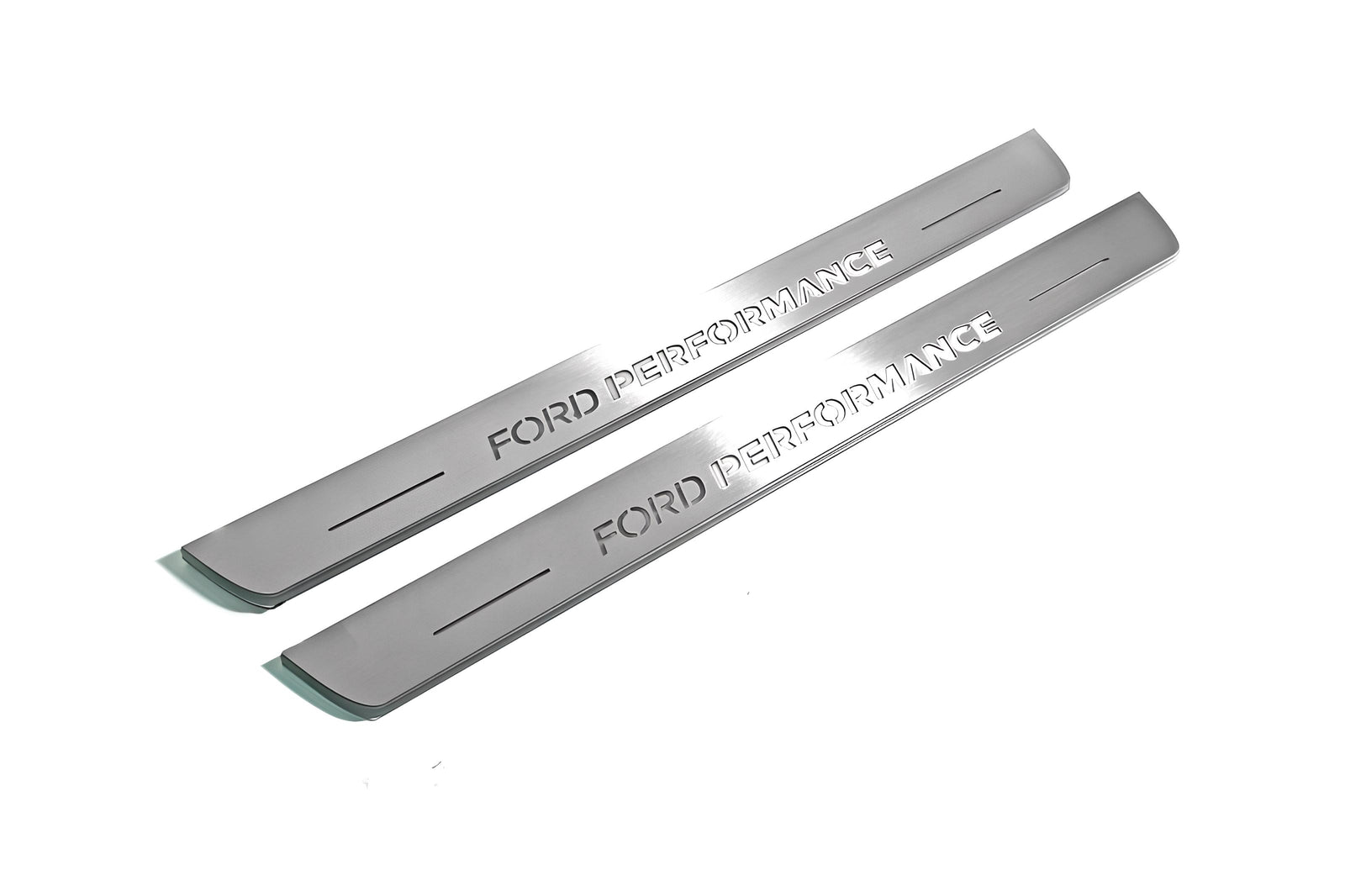 LED door sill plates stainless steel Ford Focus III 2011+ with Ford Perfomance logo