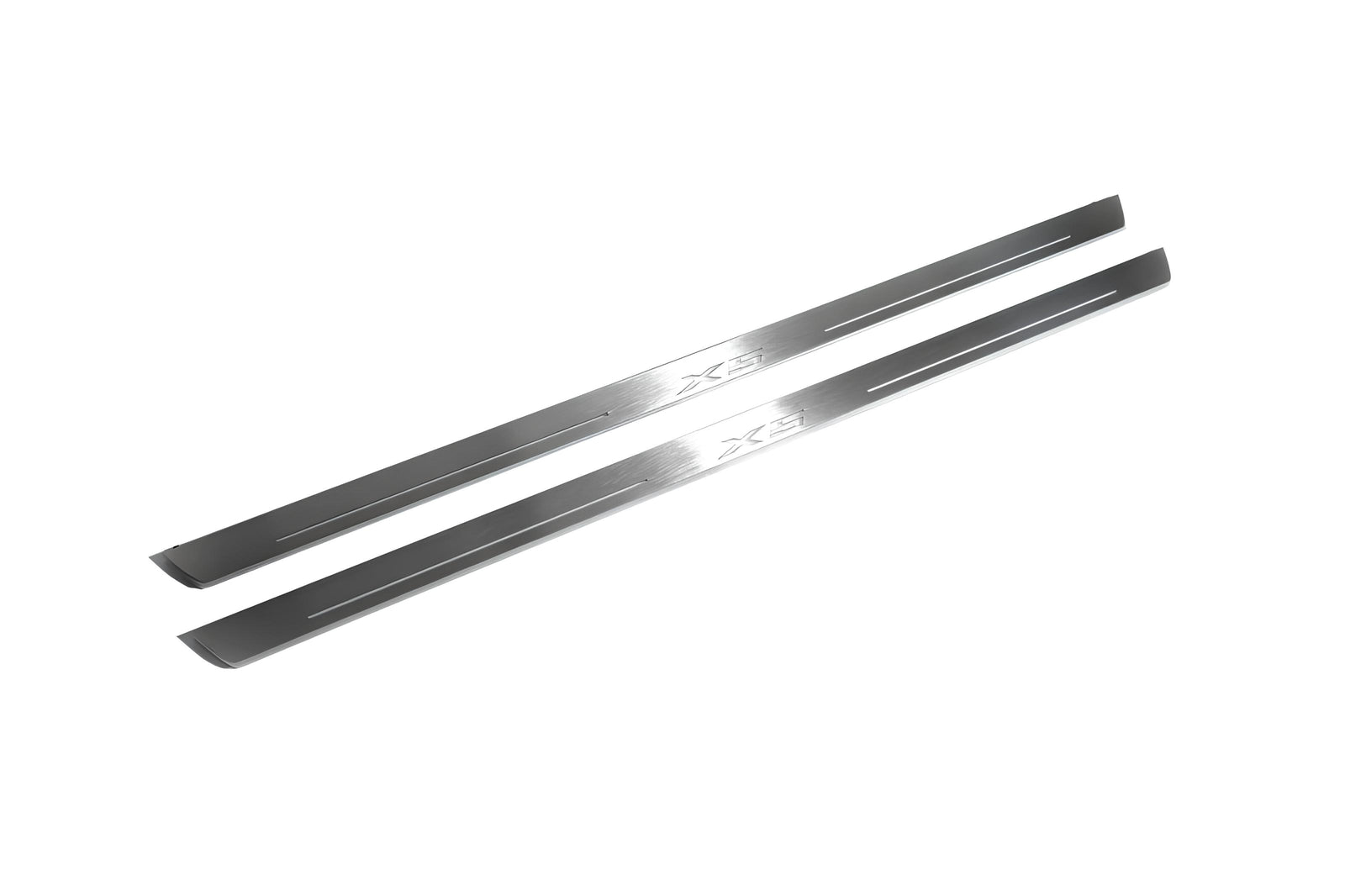 stainless steel LED door sill plates for BMW X5 E70 2006+ with X5 logo