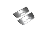 LED door sill plates stainless steel Opel Astra J 2009+ with Astra logo