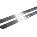 Illuminated LED Door Sill Tread Plates Volkswagen Passat B7 EU 2010-2015 With Passat Logo Volkswagen Led Door Sills opdesign