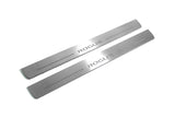 LED door sill plates stainless steel Nissan Rogue II T32 2014+ with Rogue logo