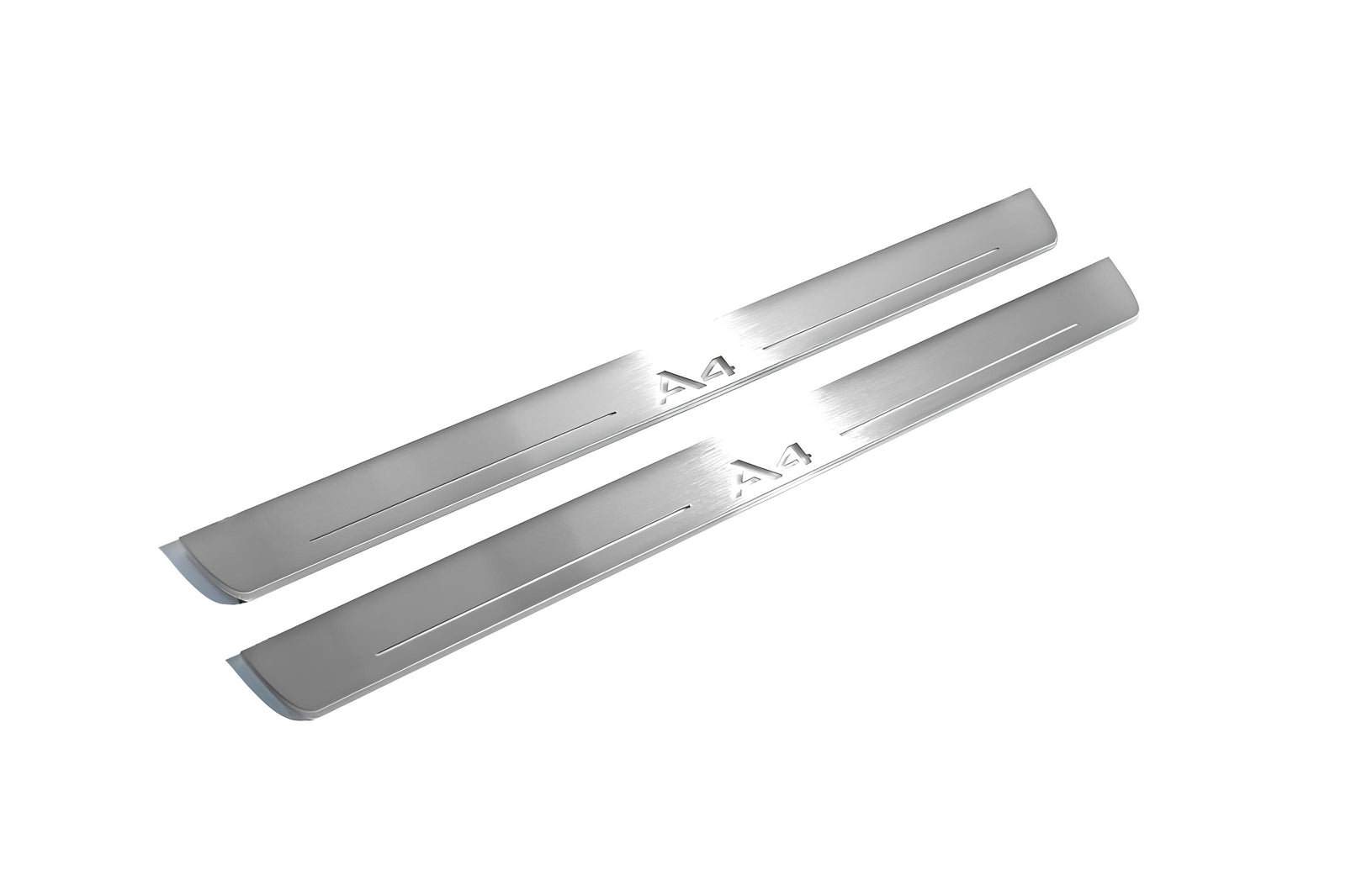 LED door sill plates stainless steel Audi A4 B8 2007+ with A4 logo