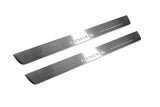 LED door sill plates stainless steel Ford Focus II 2004+ with Focus logo