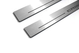 Chevrolet Camaro VI 2016+ stainless steel LED door sill plates with Camaro logo