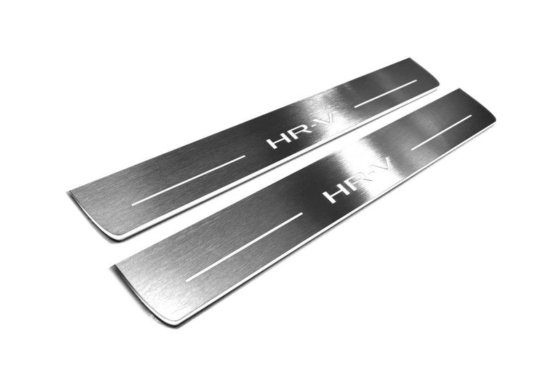 Honda HR-V III 2021+ LED door sill plates with HR-V logo