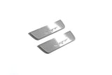 LED door sill plates stainless steel Jeep Grand Cherokee IV WK2 2010+ with SRT logo