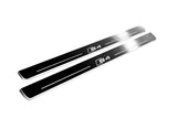 LED door sill plates Audi A4 B8 2007+ in stainless steel with S4 logo