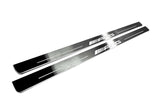 Mercedes S-Class C217 2014+ stainless steel LED door sill plates with AMG logo