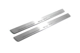 KIA Ceed II 2012+ stainless steel illuminated entry guards with GT logo