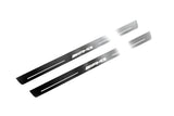 LED door sill plates Mercedes C W205 Coupe 2014+ in stainless steel with AMG logo