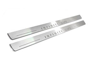 Infiniti G Coupe V36 Stainless Steel LED Door Sills – Infiniti G37S Logo