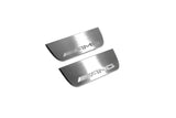 Mercedes ML W164 2005+ stainless steel LED door sill plates with AMG logo