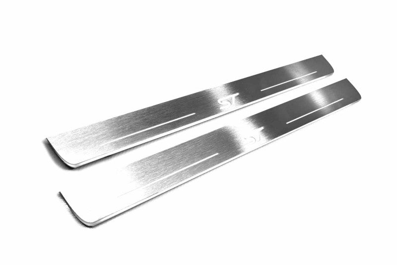 LED door sill plates for Ford Focus III 2011+ stainless steel with ST logo