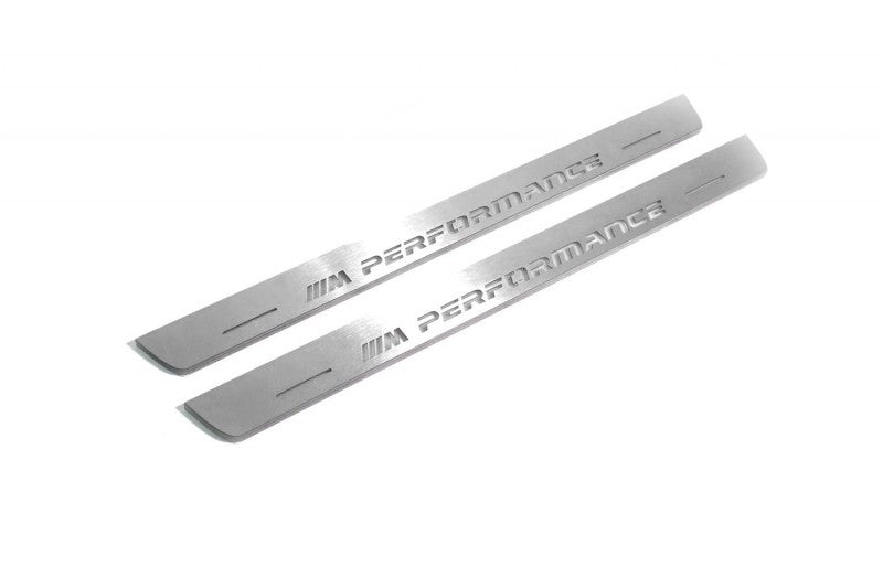 BMW X7 (G07) 2018+ LED Door Sills Illuminated Scuff M Performance Logo Stainless Steel Entry Guards