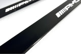 Mercedes E W211 2002+ stainless steel illuminated entry guards with AMG logo