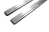 stainless steel door sill plates for Mercedes E W210 1995+ with Mercedes-Benz logo