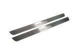 stainless steel LED door sill plates with Mercedes-Benz V-Class W447 Door Sills 2014+ with Brabus logo