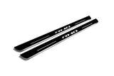 RAM 2500 V 2019+ entry guards in stainless steel with Illuminated RHO logo