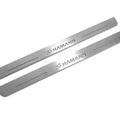 Illuminated LED Door Sill Tread Plates BMW X6 F16 2015-2019 With HAMANN Logo BMW Led Door Sills opdesign