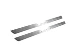 Seat Leon III 2013+ illuminated entry guards in stainless steel with Leon logo
