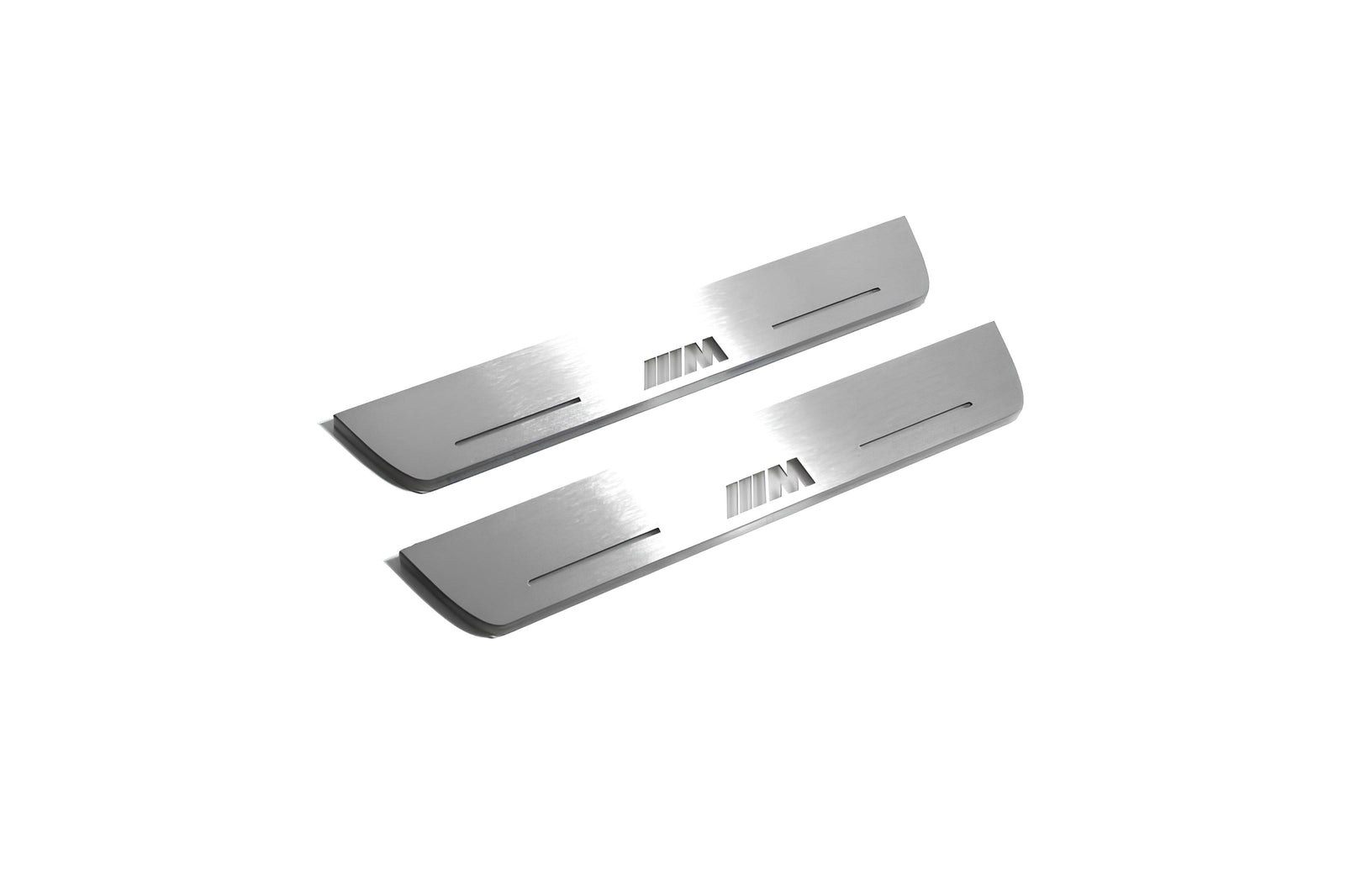 LED door sill plates BMW X3 G01 2017+ in stainless steel with M Performance logo