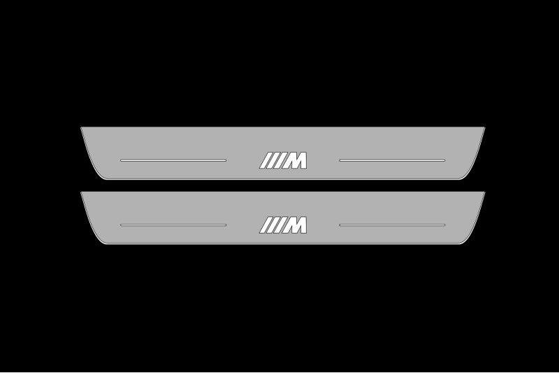 BMW 5 G30 2017-2023 LED Door Sills Illuminated Scuff M Logo Stainless Steel Entry Guards Door Sills Decoin