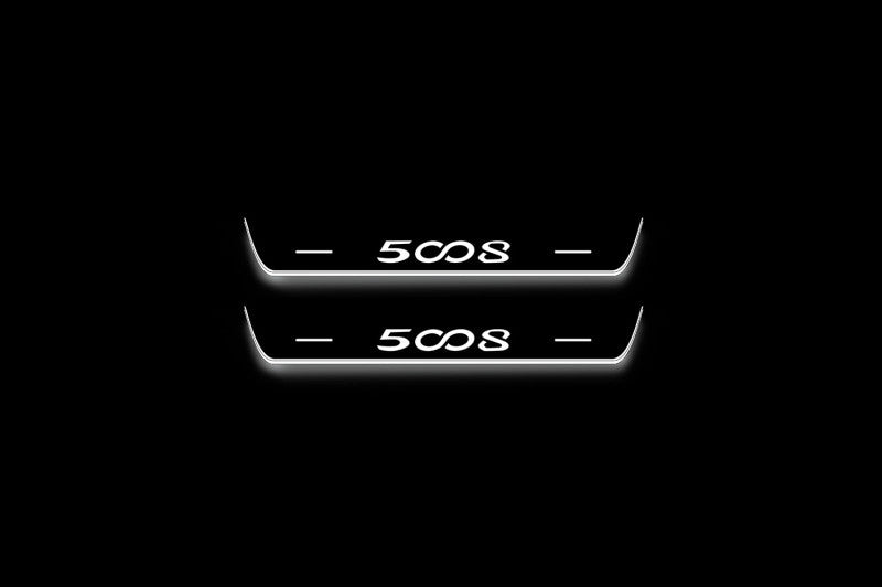 Peugeot 5008 II 2017+ Stainless Steel LED Door Sills – 5008 Logo