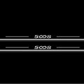 Peugeot 5008 II 2017+ Stainless Steel LED Door Sills – 5008 Logo