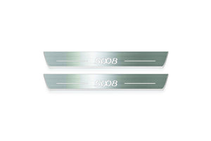 Peugeot 5008 I 2009+ Stainless Steel LED Door Sills – 5008 Logo