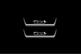 stainless steel LED door sill plates for Fiat 500L 2012+ with 500L logo