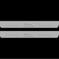 Fiat 500L 2012-2022 LED Door Sills Illuminated Scuff 500L Logo Stainless Steel Entry Guards Door Sills Decoin