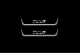 LED door sill plates Fiat 500X 2014+ stainless steel with 500X logo