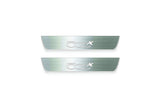 LED door sill plates stainless steel Fiat 500X 2014+ with 500X logo