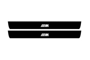 BMW 5 F10 2009-2017 Illuminated Matte Sill Plates with logo ///M BMW Led Door Sills PRO opdesign