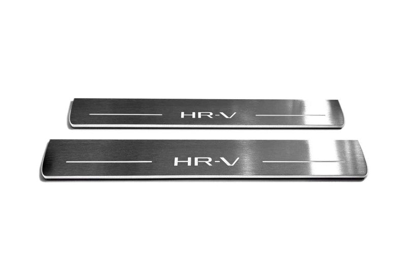LED door sill plates Honda HR-V III 2021+ stainless steel with HR-V logo
