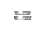 Honda Accord X 2018+ door sill plates in stainless steel with Accord logo