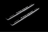 Toyota Tacoma III 2016+ LED door sill plates with Tacoma logo