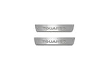 LED door sill plates stainless steel Volkswagen Touareg II 2010+ with Touareg logo