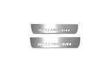 Mitsubishi Lancer X 2007+ LED door sill plates with RalliArt logo