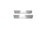 stainless steel LED door sill plates with Mitsubishi ASX I 2010+ with ASX logo