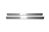 Volkswagen Jetta VI 2010+ illuminated entry guards in stainless steel with GLI logo