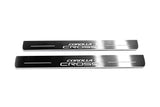 Toyota Corolla Cross Stainless LED Door Sills – Corolla Cross Logo