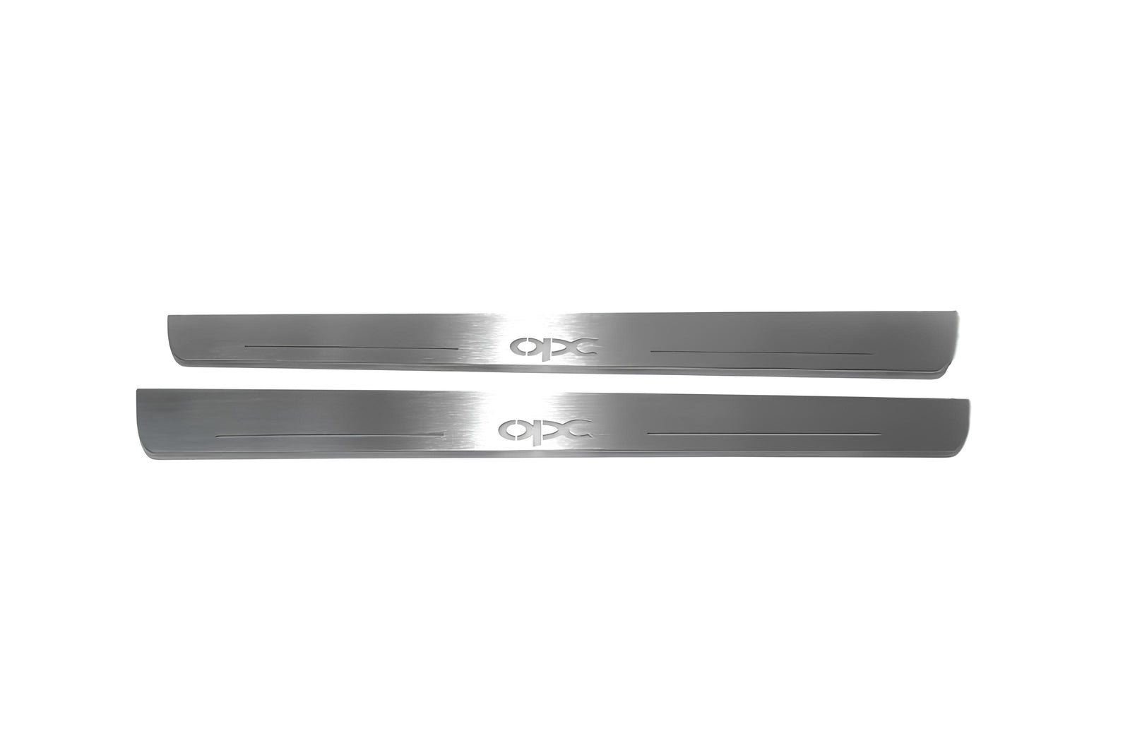 stainless steel LED door sill plates with Opel Insignia I G09 2008+ with OPC logo