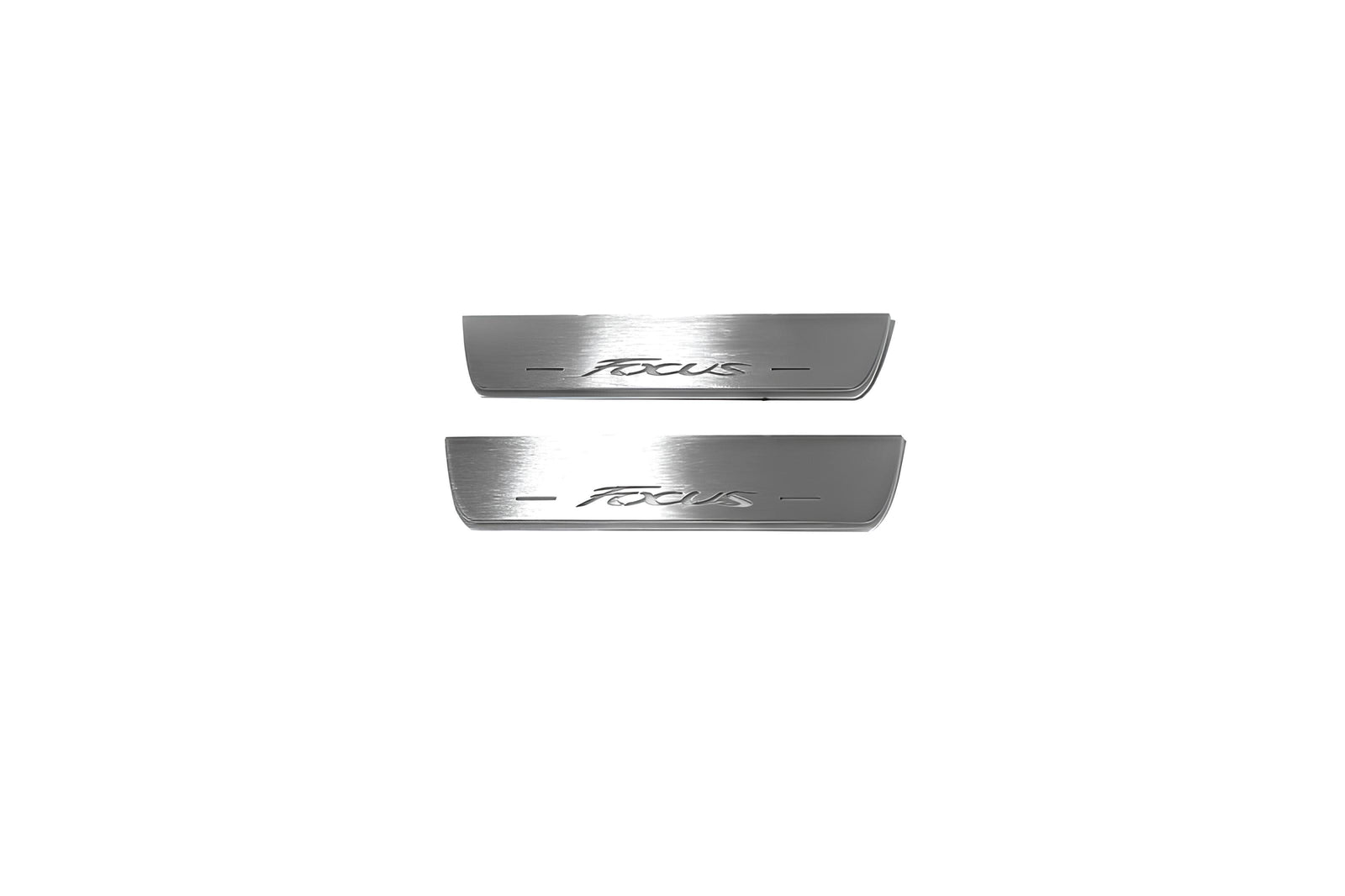 LED door sill plates for Ford Focus III 2011+ stainless steel with Focus logo