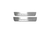 LED door sill plates Range Rover IV 2012+ in stainless steel with Supercharged logo