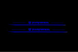 Chevrolet Camaro V E37 2009+ stainless steel LED door sill plates with Transformers logo